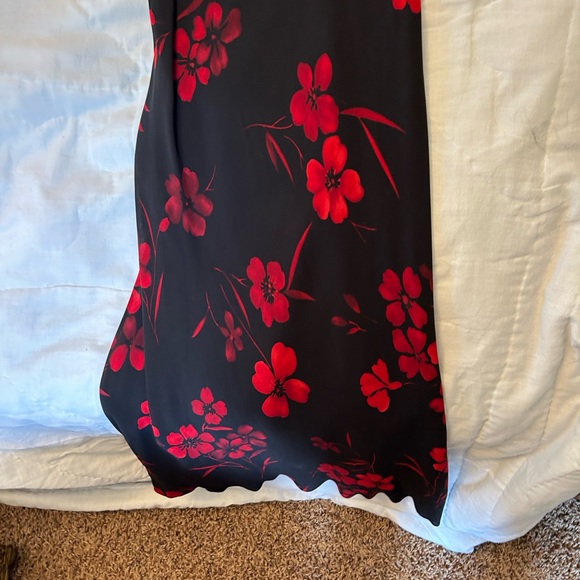 Red and Black lined dress - Picture 2 of 4